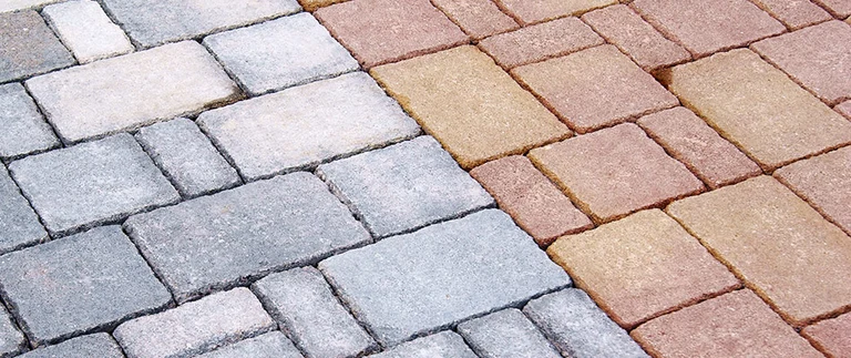 Durable square paver installation